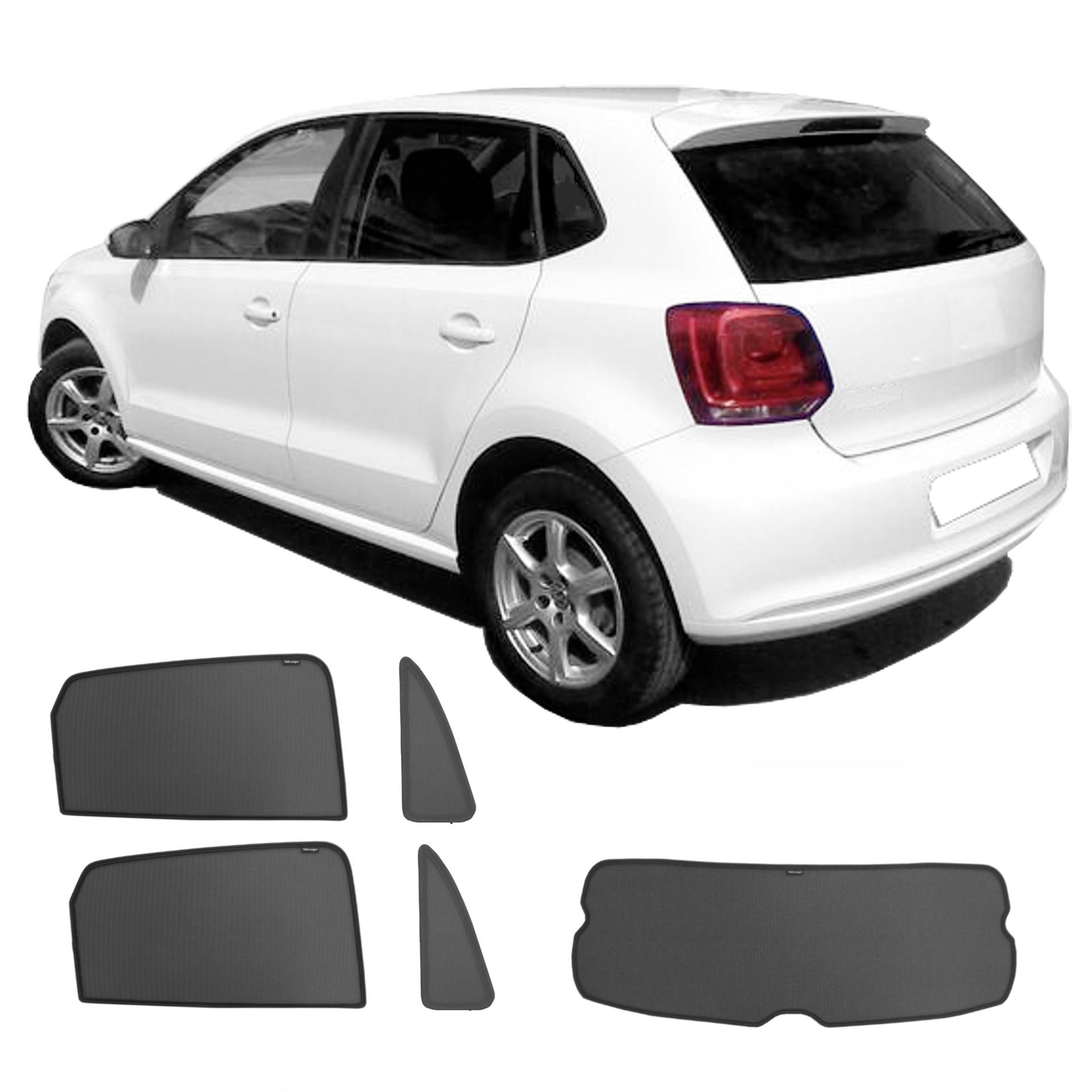 a VW Polo 5 with an ABC set