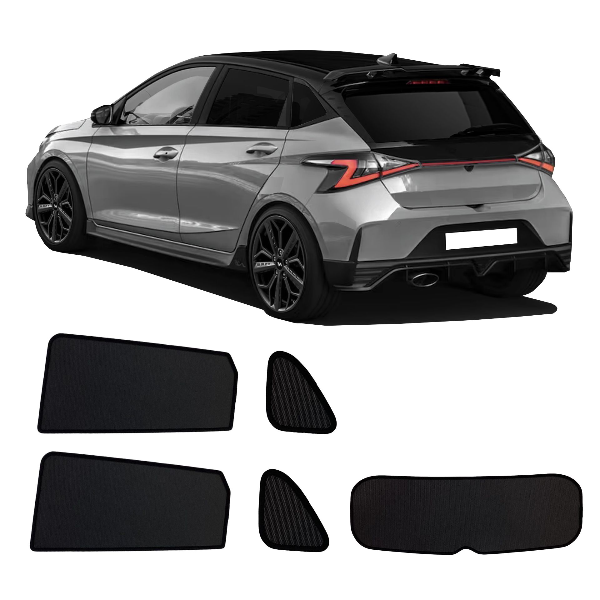 a Hyundai i20 with an ABC set