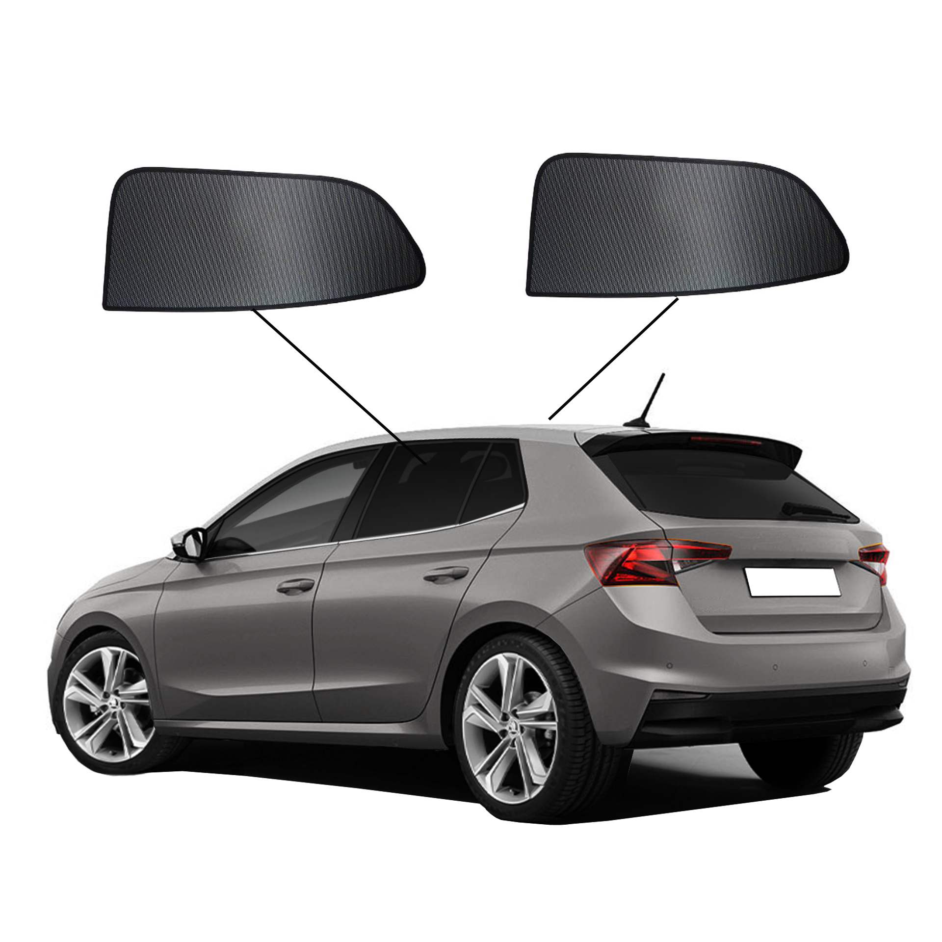 ein Skoda Fabia 4 mit einem A Set