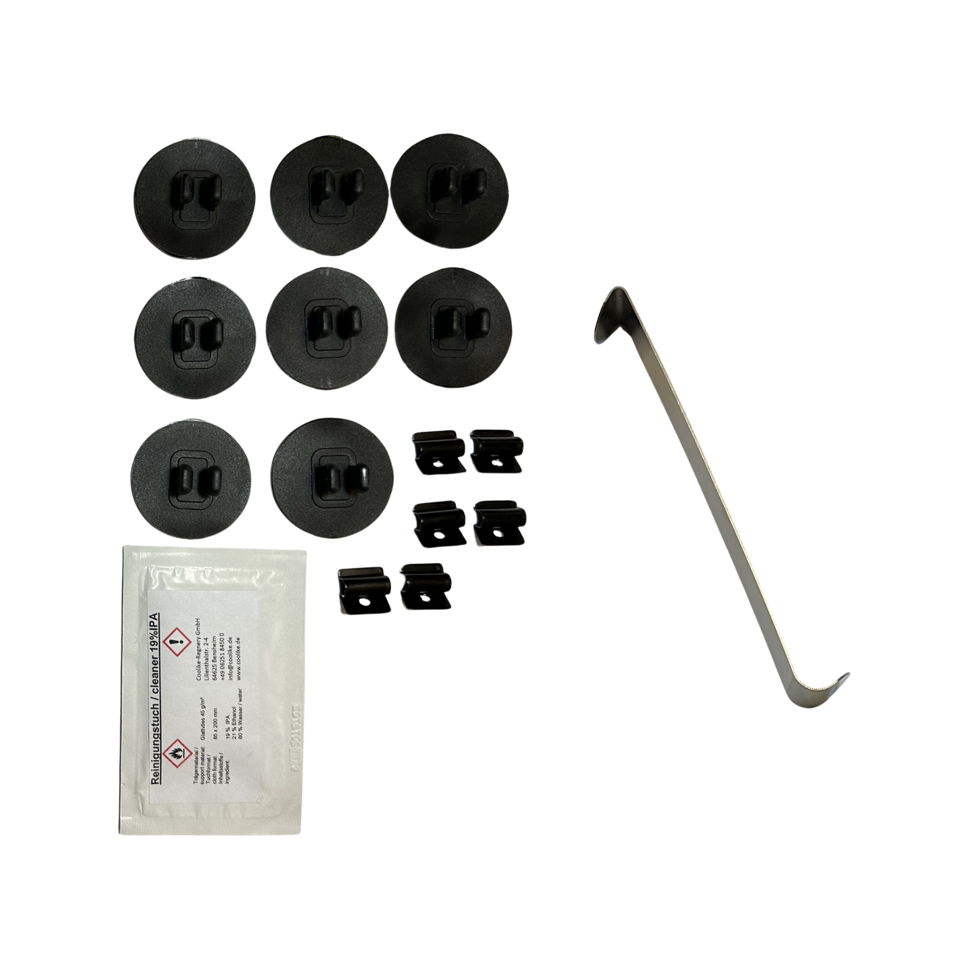 a holder set with installation aid for ford c-max 2