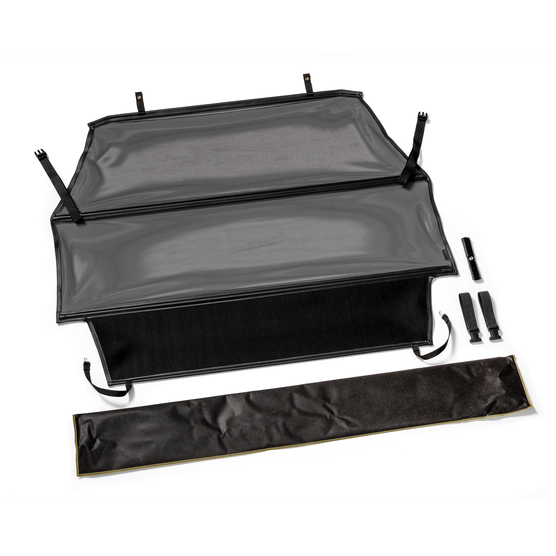 a black wind deflector in size XL