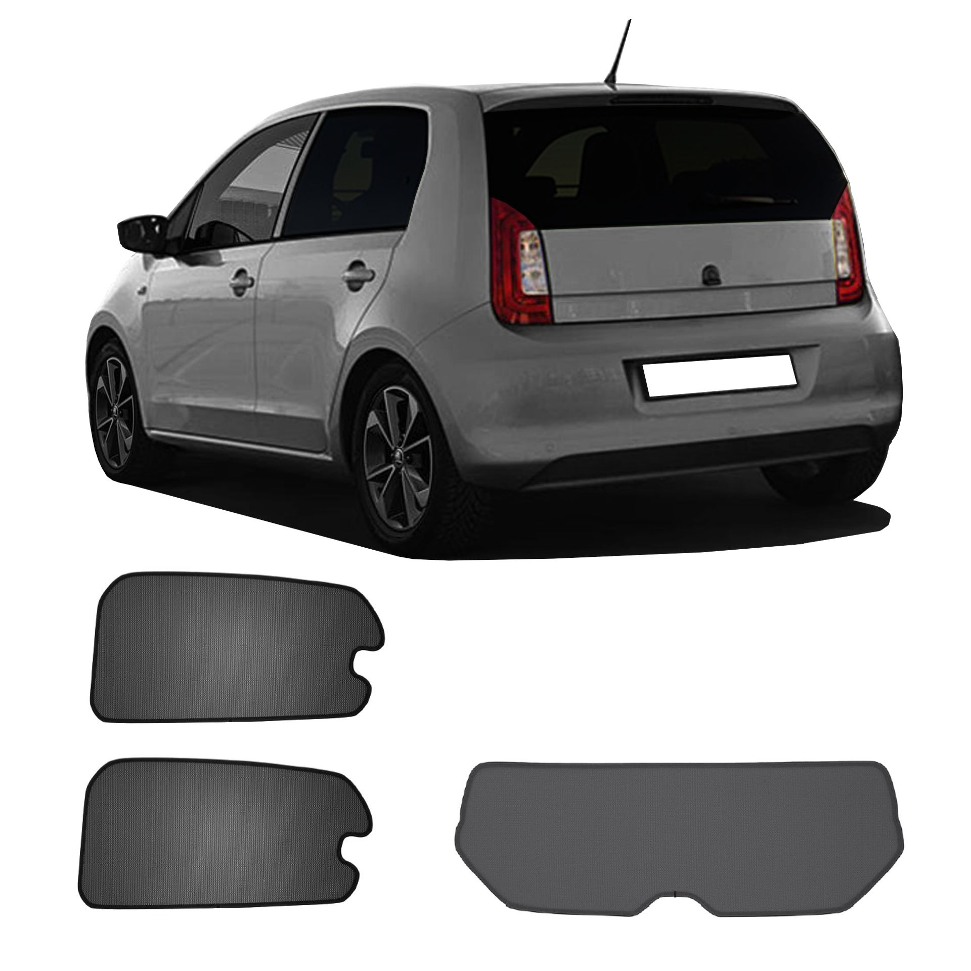 ein Skoda Citigo, VW Up oder Seat Mii mit einem AC Set