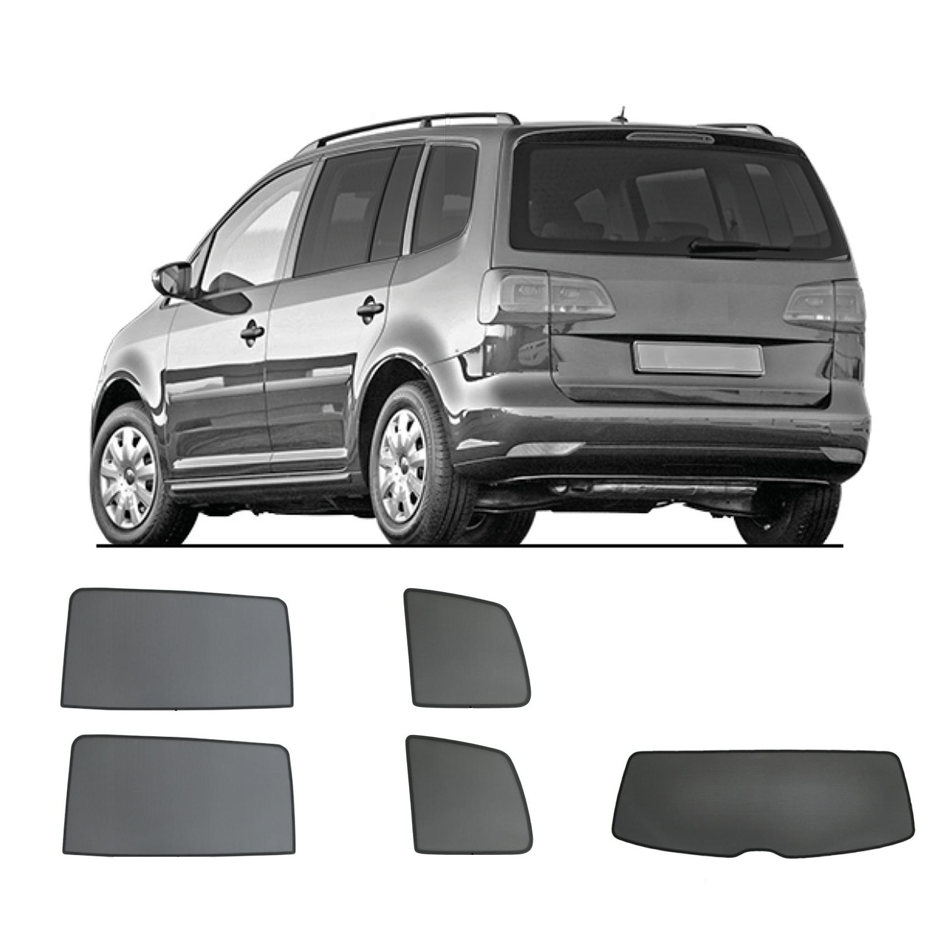 a VW Touran second facelift with an ABC set