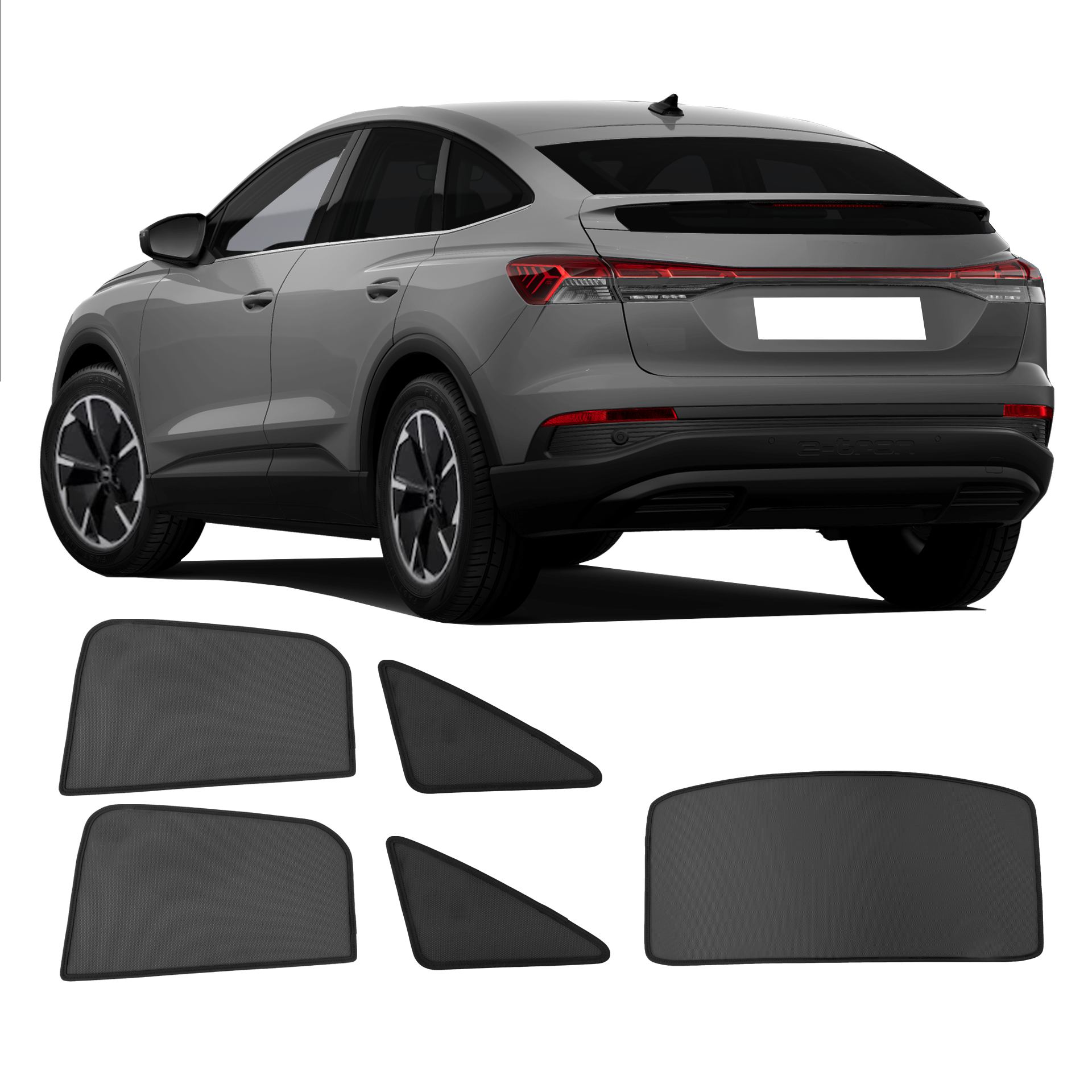 ein Audi Q4 etron mit einem ABC Set