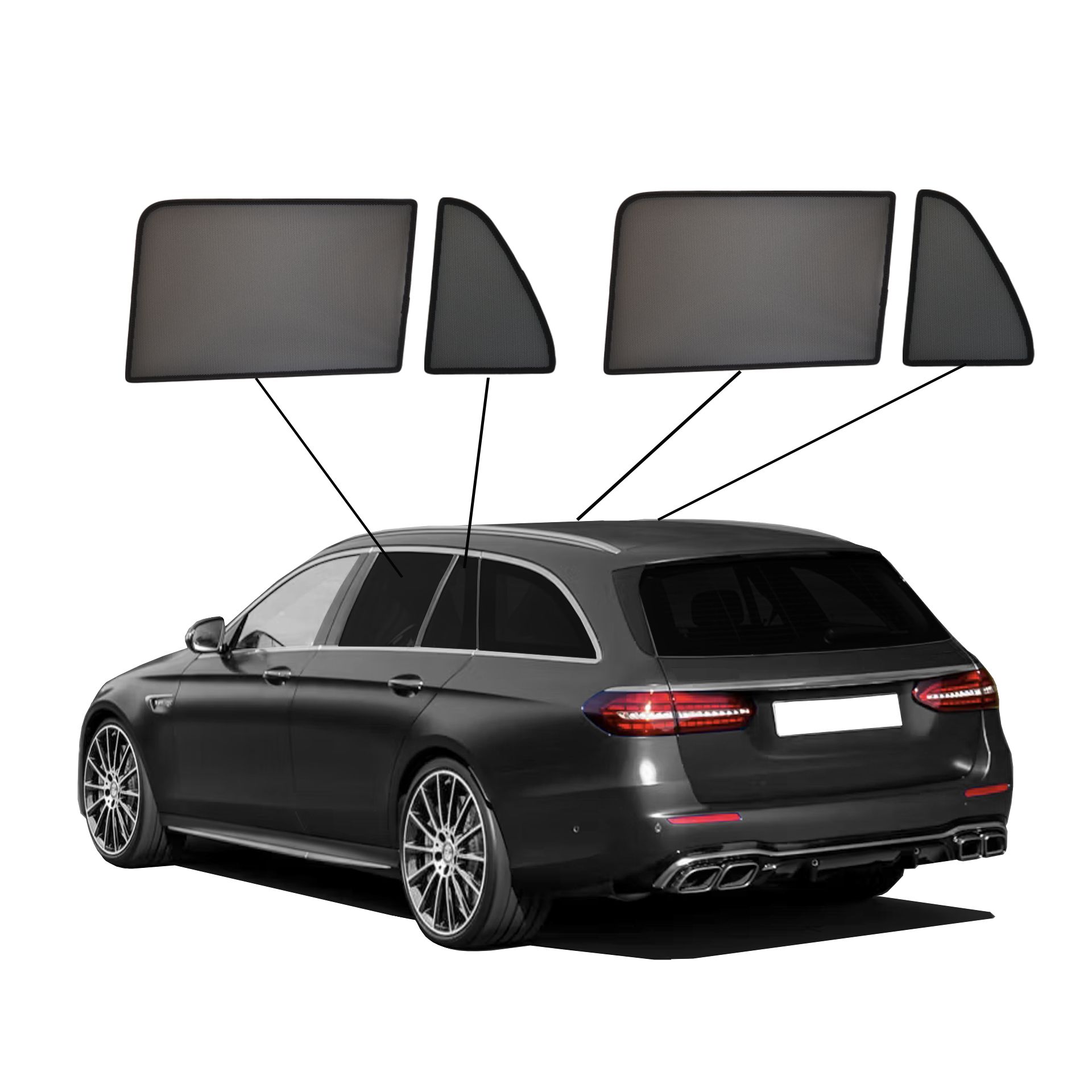 eine Mercedes E-Klasse T-Modell mit einem A Set