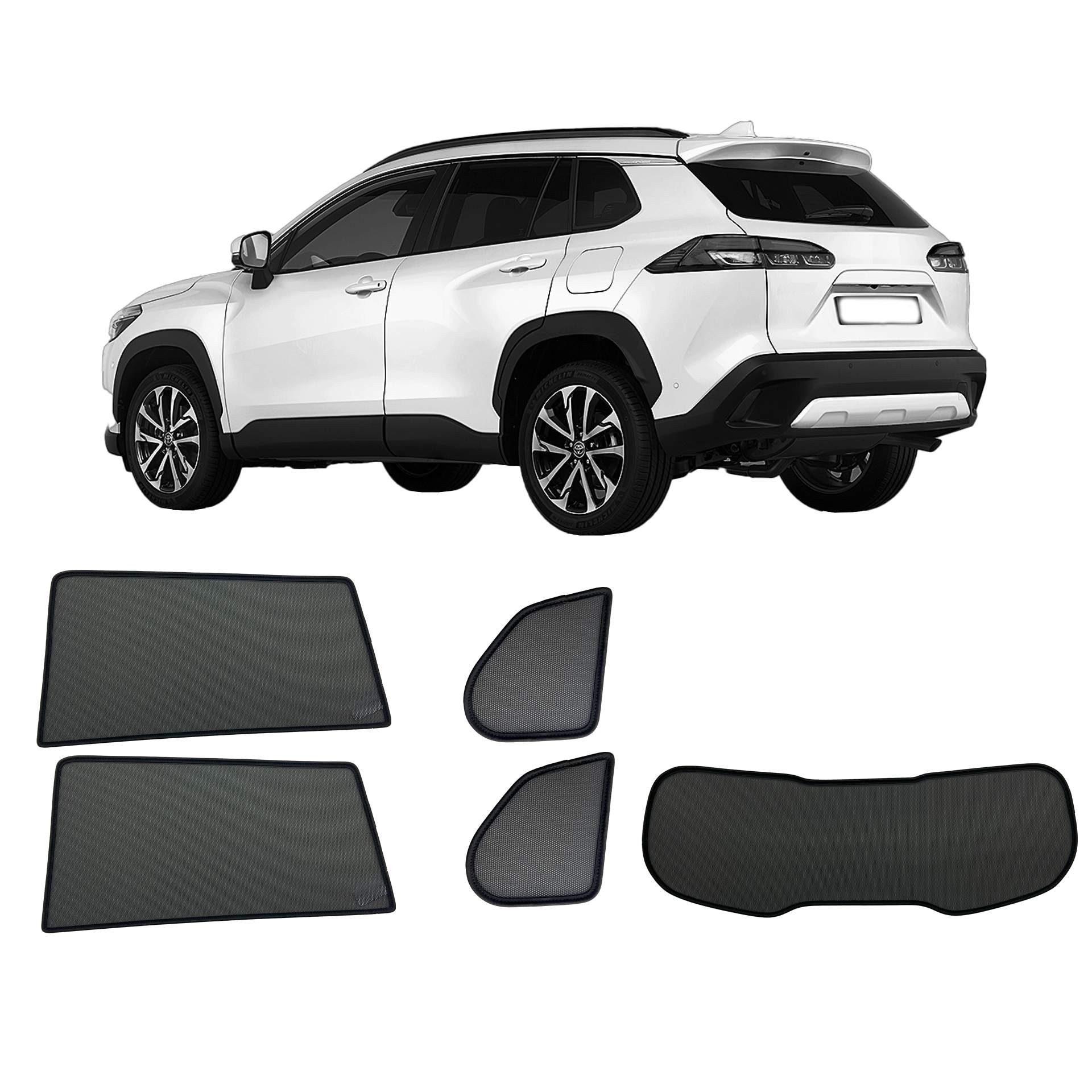 ein Toyota Corolla Cross mit einem ABC Set