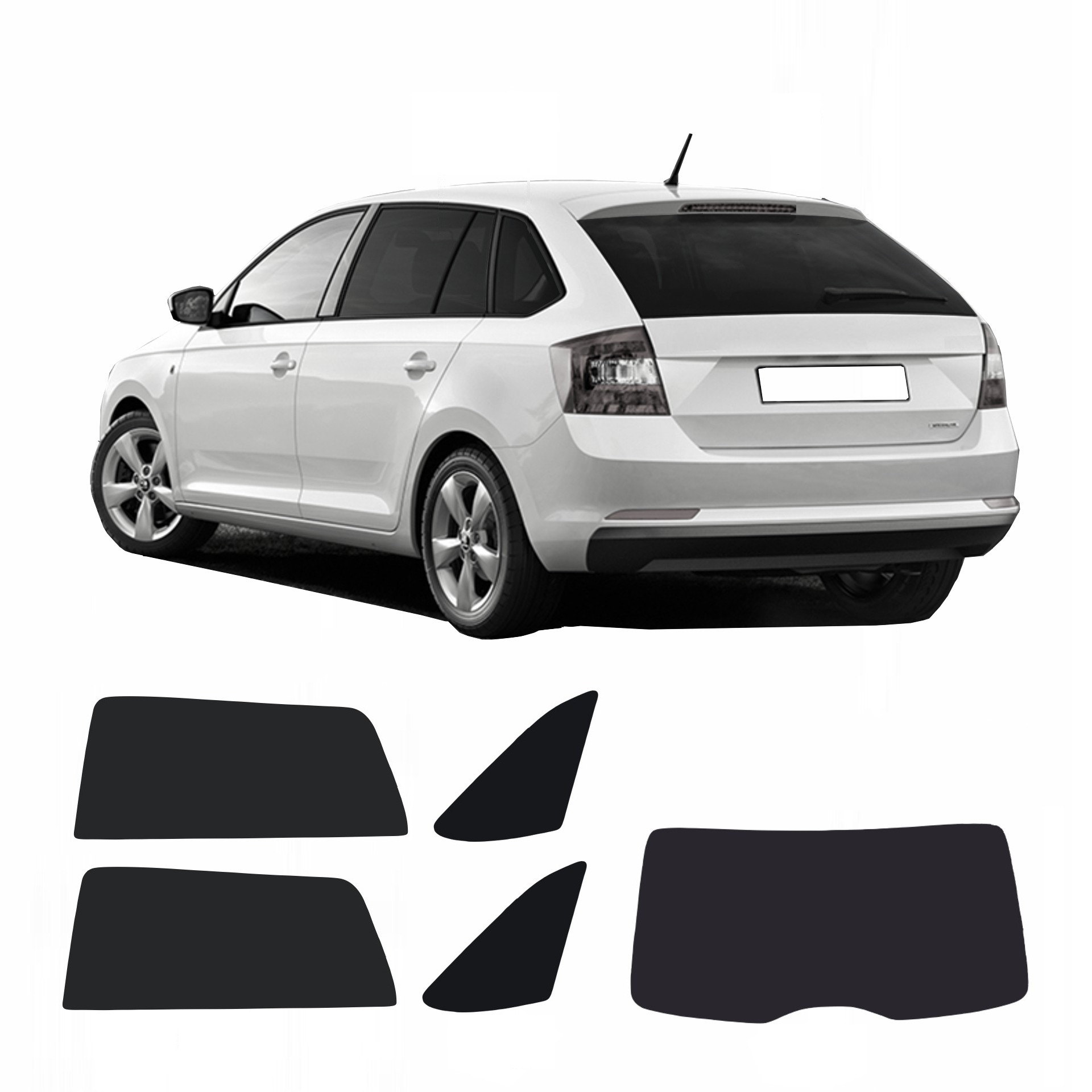 ein Skoda Rapid Spaceback mit einem ABC Set