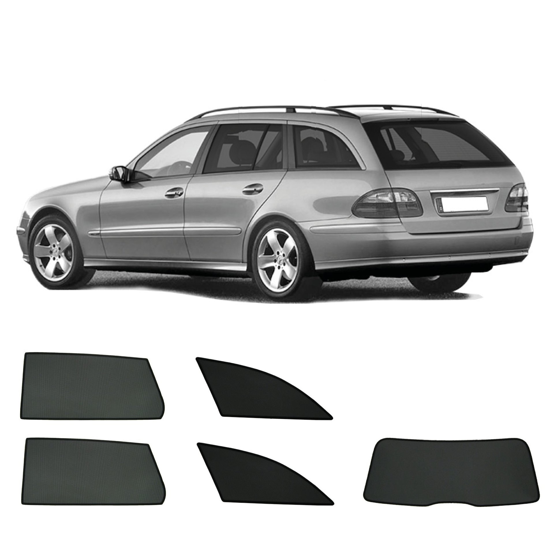 eine mercedes E-Klasse T-Modell mit einem ABC Set