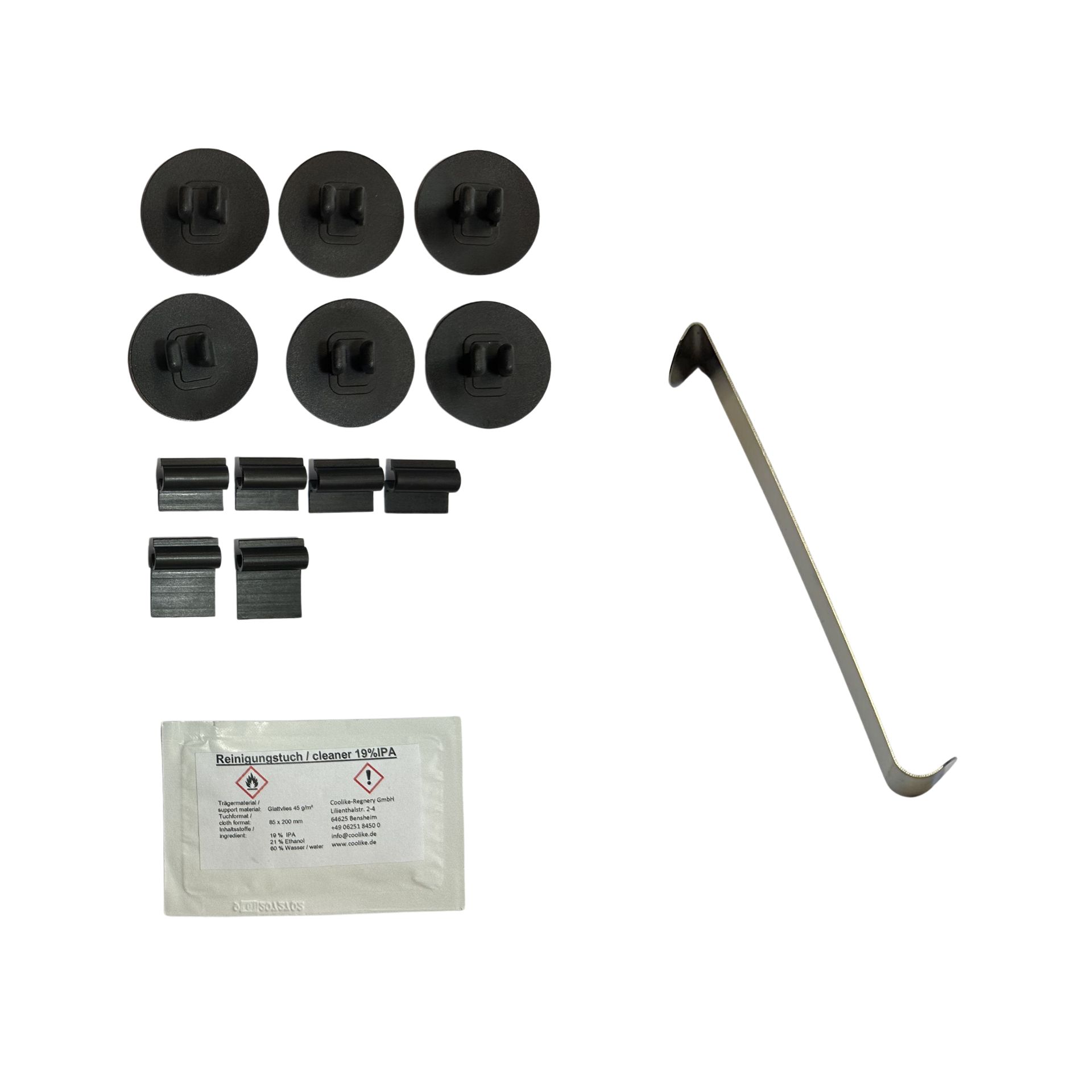 a holder set with installation aid for Hyundai i20