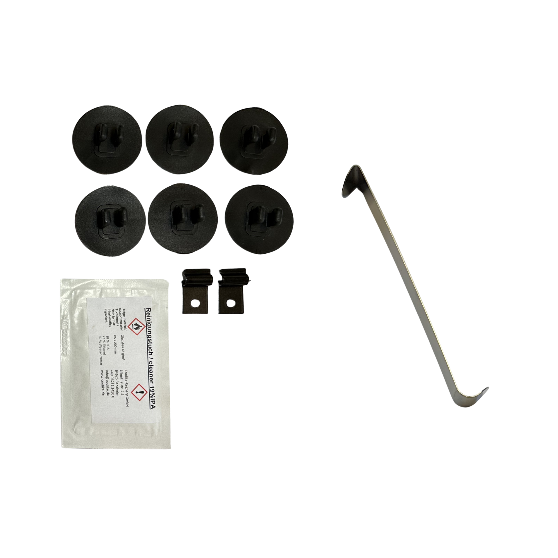 ein Halterset mit Einbauhilfe für Audi A3 