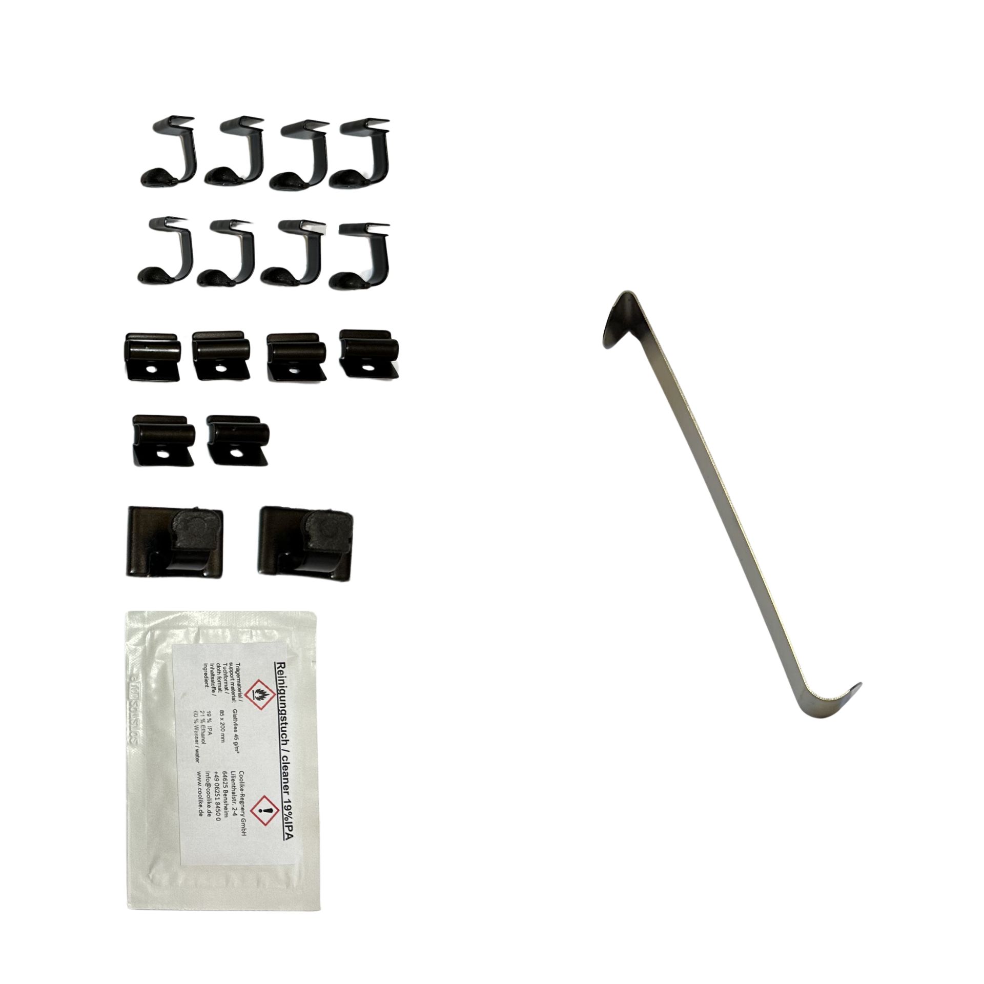 ein Halterset mit Einbauhilfe für VW Polo 5