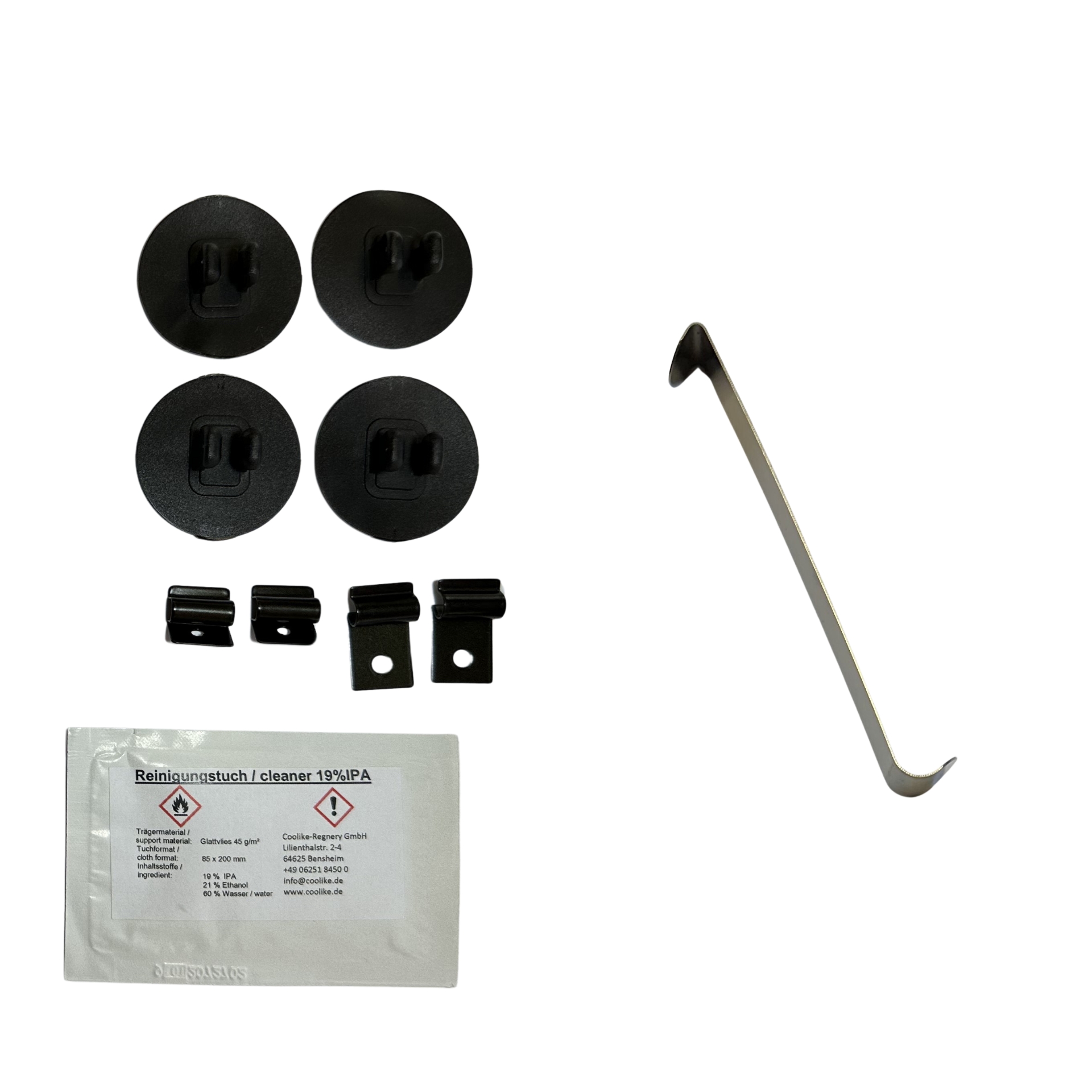 ein Halterset mit Einbauhilfe für 3er BMW Touring