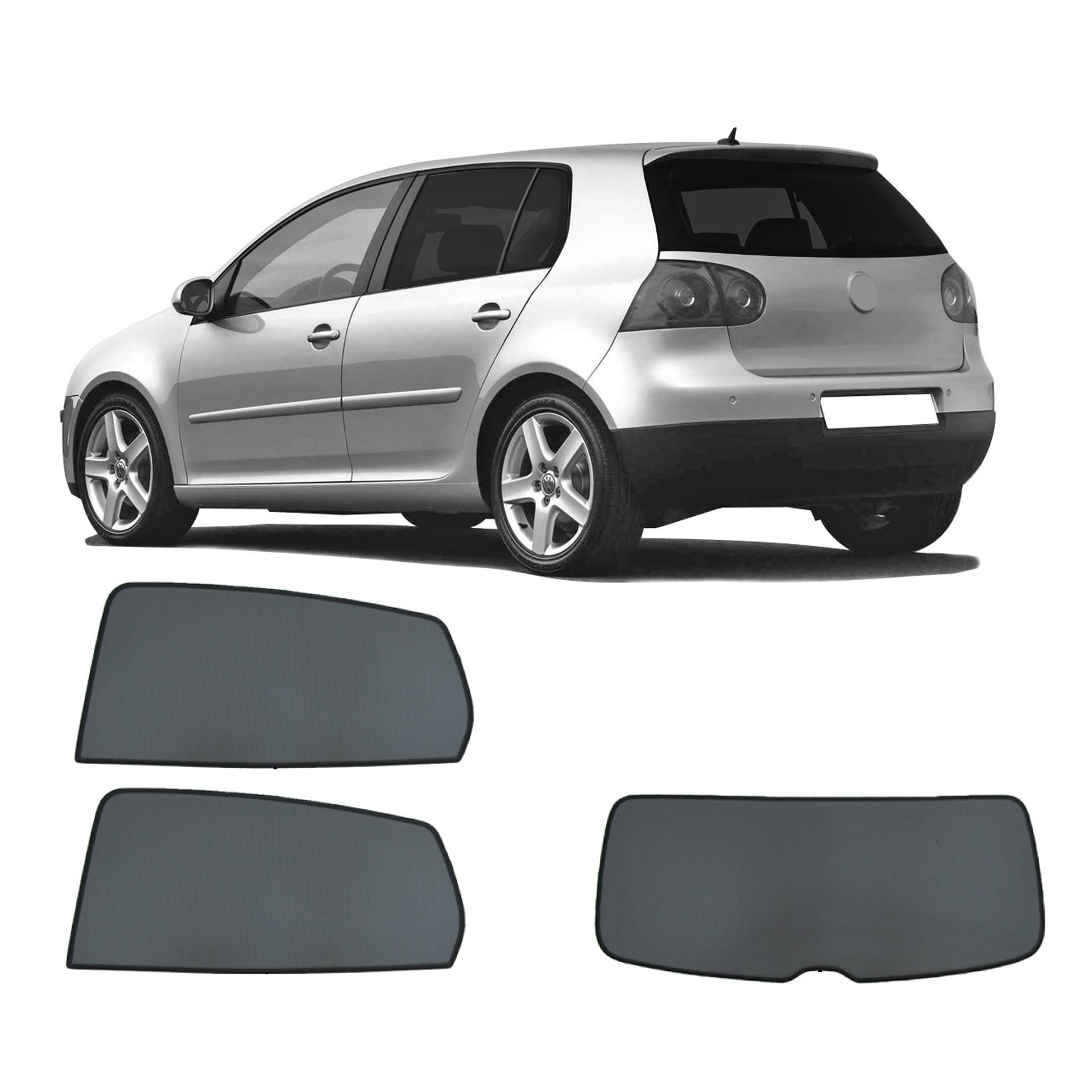 a VW Golf 5 with an AC set