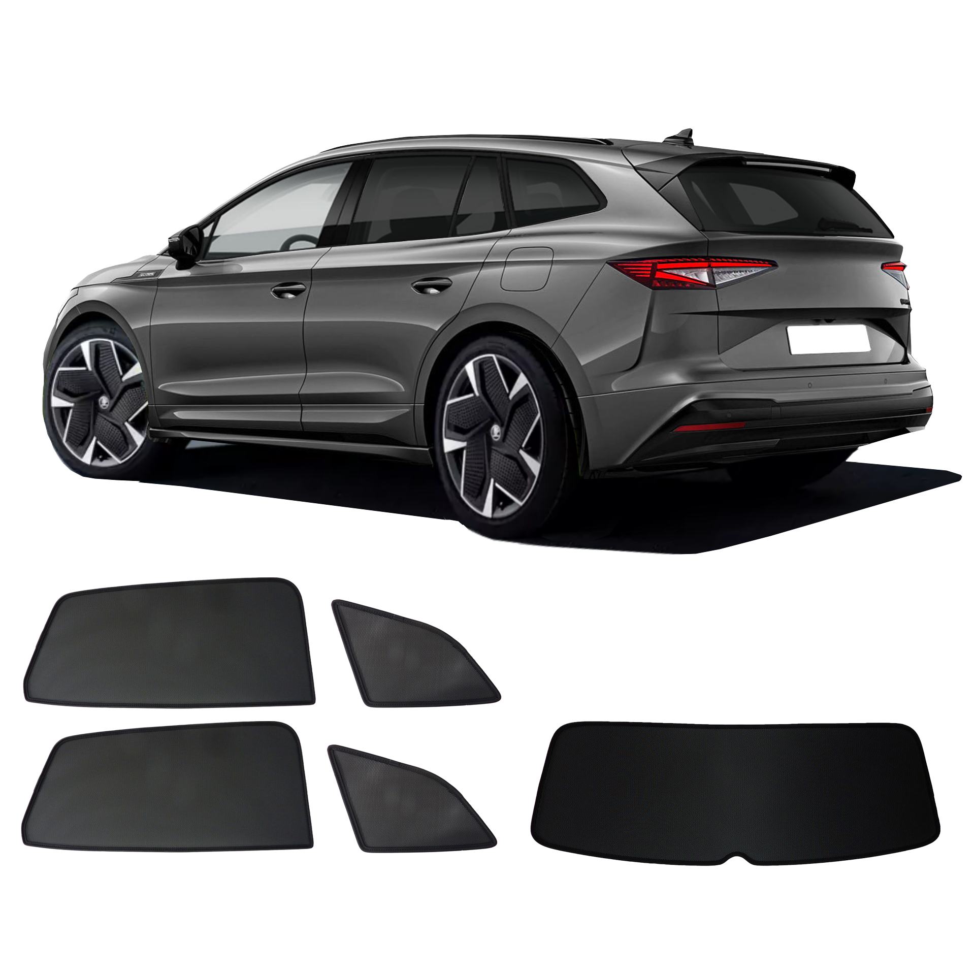 ein Skoda Enyaq iV mit einem ABC Set